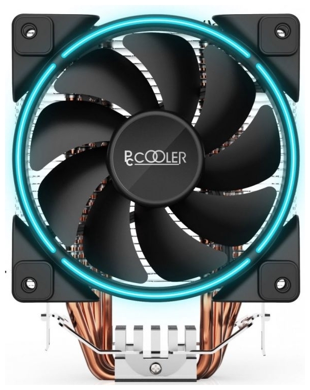 Фотография Кулер для процессора PCCooler for S1200/20xx/115x/775/AMD GI-H58U B 1000-1800rpm 240W Blue LED