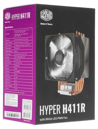 Кулер для процессора CoolerMaster Hyper H411R (RR-H411-20PW-R1) Казахстан