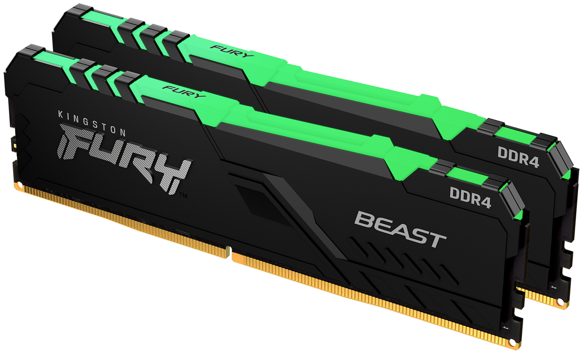 Фото Модуль памяти KINGSTON Fury Beast RGB KF432C16BBAK2/16