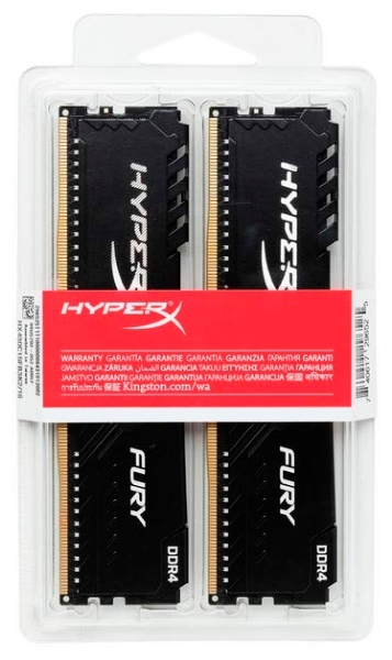 Картинка Комплект модулей памяти KINGSTON HyperX Fury HX432C16FB3K2/16 DDR4 16G (2x8G) 3200MHz (HX432C16FB3K2/16)