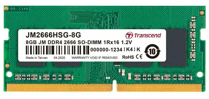 Фото Оперативная память TRANSCEND JM2666HSG-8G