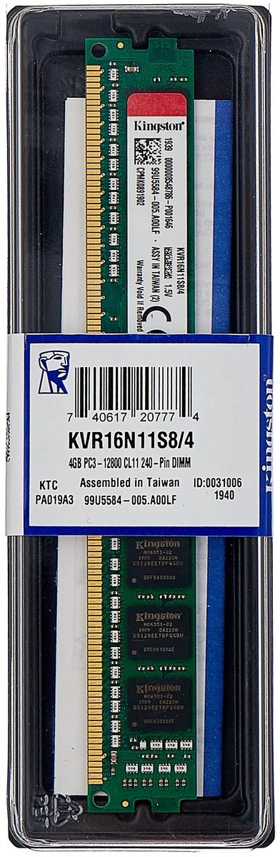 Фотография Модуль памяти KINGSTON KVR16N11S8/4