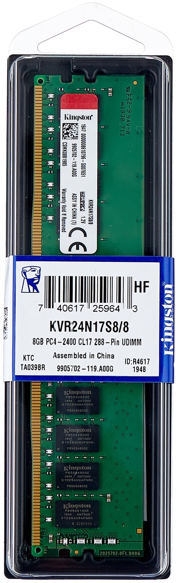 Модуль памяти KINGSTON KVR24N17S8/8