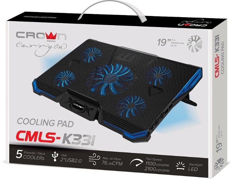 Подставка для ноутбука CROWN CMLS-K331 Blue Казахстан