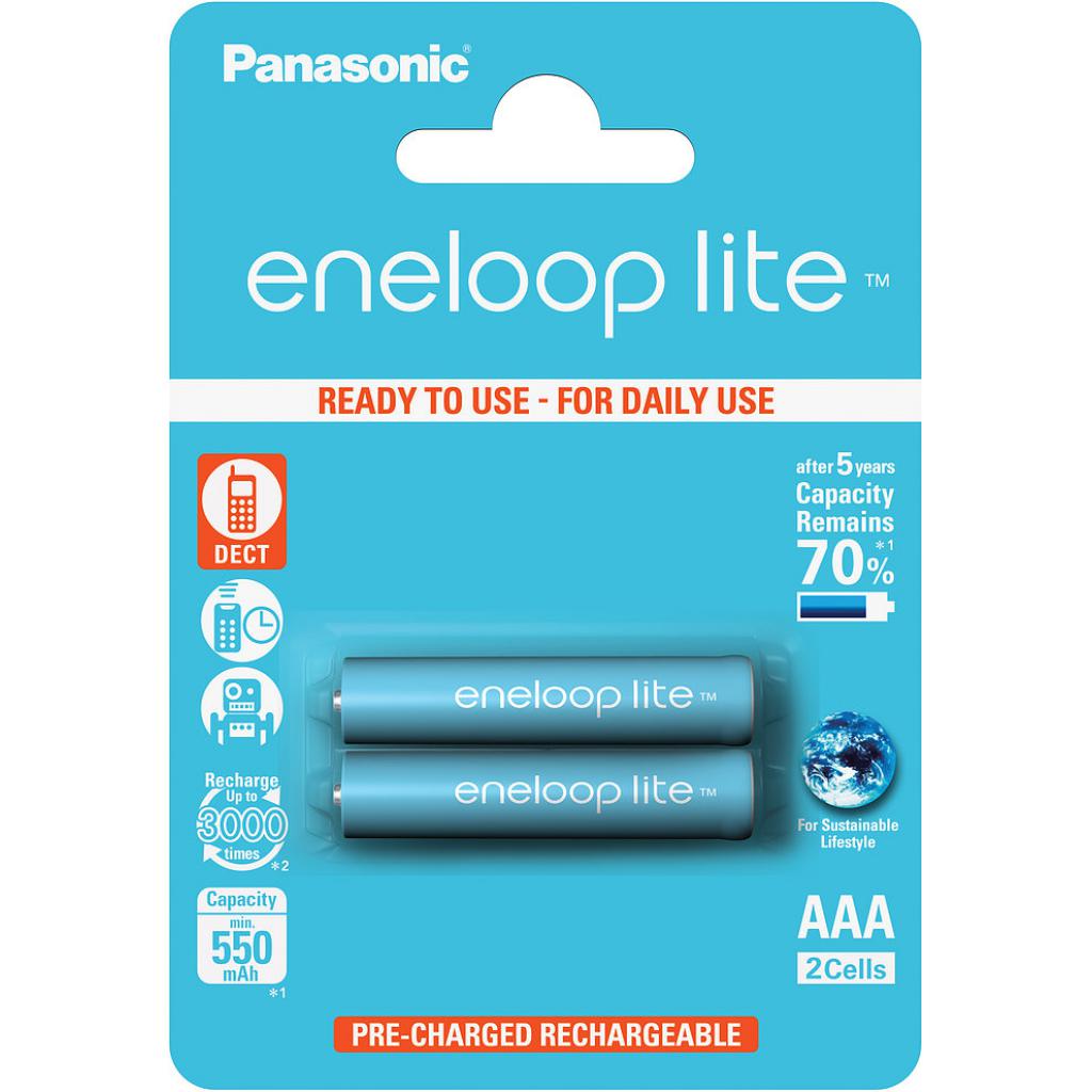 Аккумулятор PANASONIC BK-4LCCE/2BE Eneloop Lite AAA 550 mAh/2B