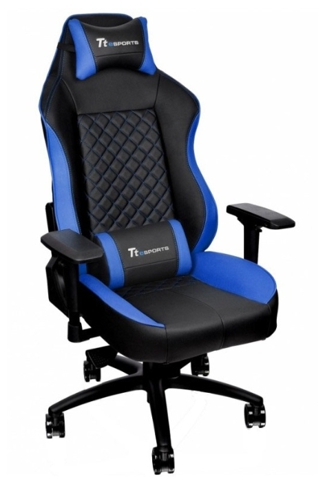 Фото Игровое кресло THERMALTAKE GTC 500 Black & blue (GC-GTC-BLLFDL-01)