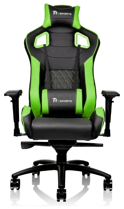 Фото Игровое кресло THERMALTAKE GTF 100 Black & green (GC-GTF-BGMFDL-01)