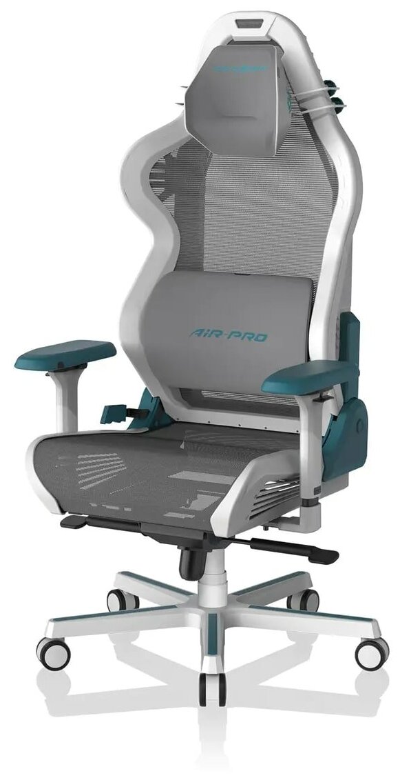 Игровое компьютерное кресло DXRACER D7200 AIR PRO White-Cyan Казахстан
