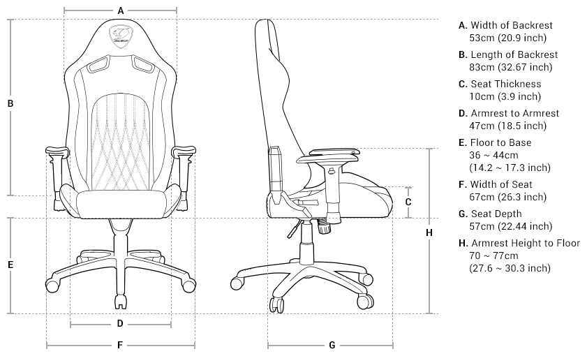 Игровое кресло COUGAR EXPLORE (3MEPENXB.0001) Казахстан