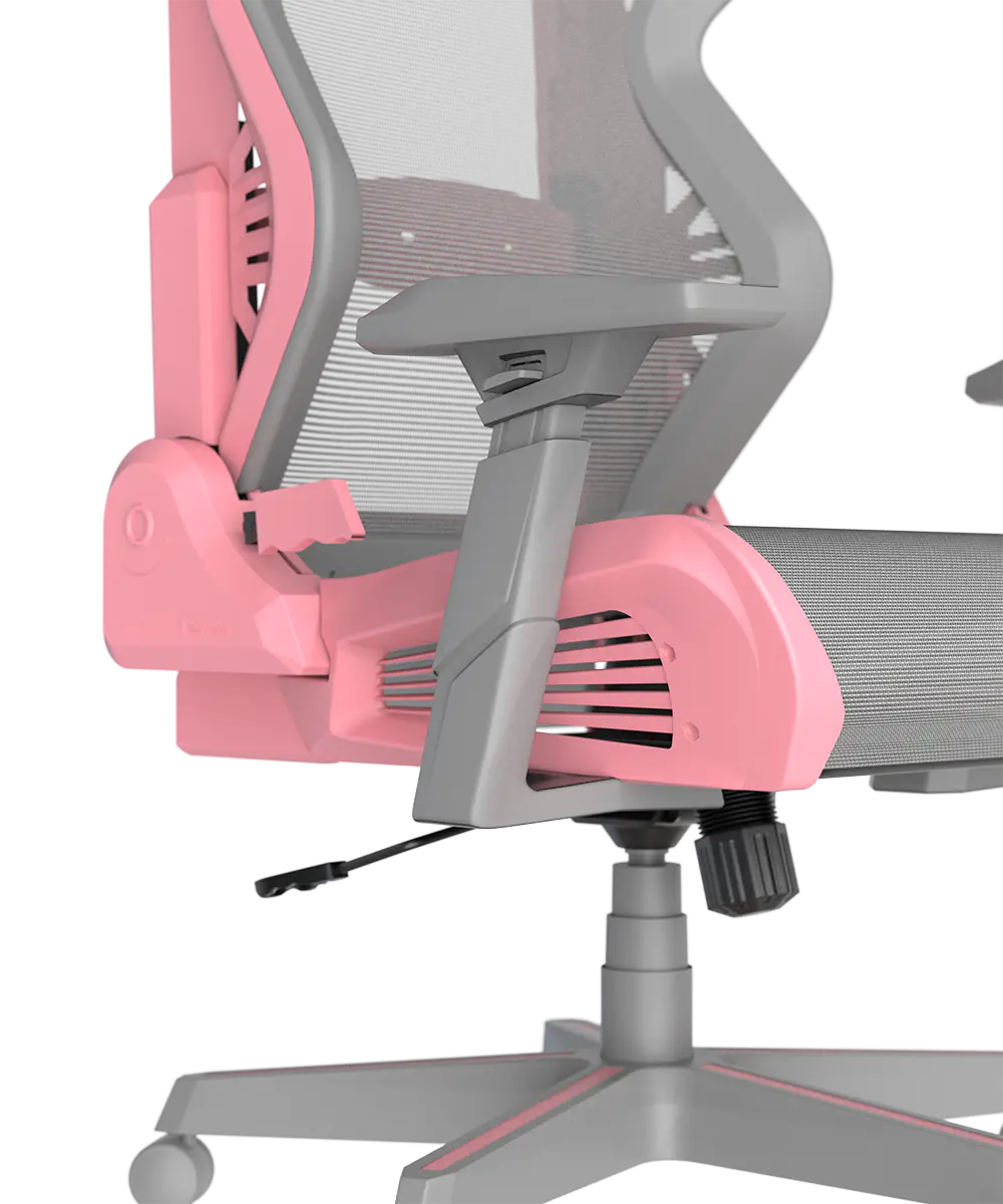 Фотография Игровое компьютерное кресло DXRACER Air Pro Pink-Gray (AIR-R3S-GP.G-E2)