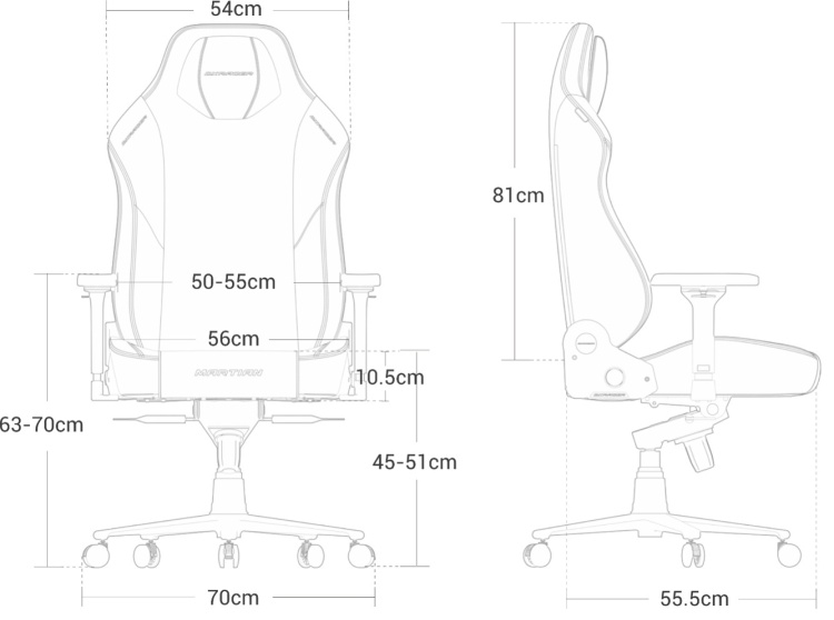 Игровое компьютерное кресло DXRACER Martian GC/LMT24FBE/N Казахстан