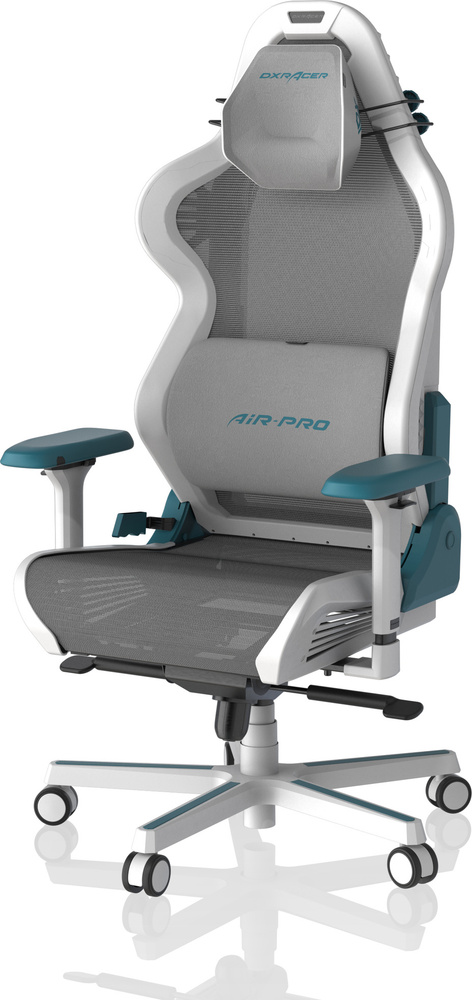 Фото Игровое компьютерное кресло DXRACER Air Pro White Cyan (AIR-R1S-WQ.G-B4)