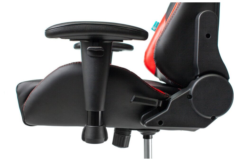 Картинка Игровое компьютерное кресло ZOMBIE VIKING-5-AERO черный/красный искусст. кожа с подголов. крестовина пласт.