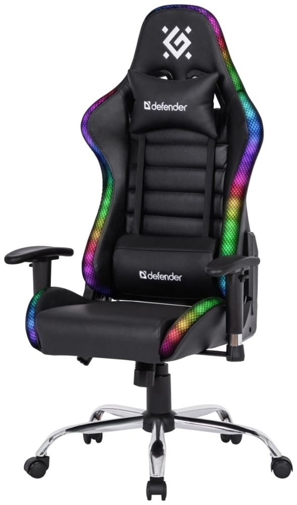 Картинка Игровое компьютерное кресло DEFENDER Ultimate Black