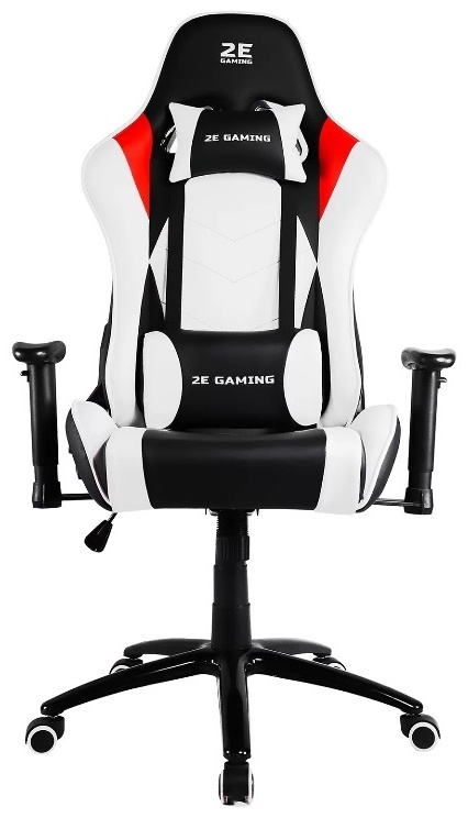 Фото Игровое компьютерное кресло 2E GAMING BUSHIDO White/Black (2E-GC-BUS-WT)