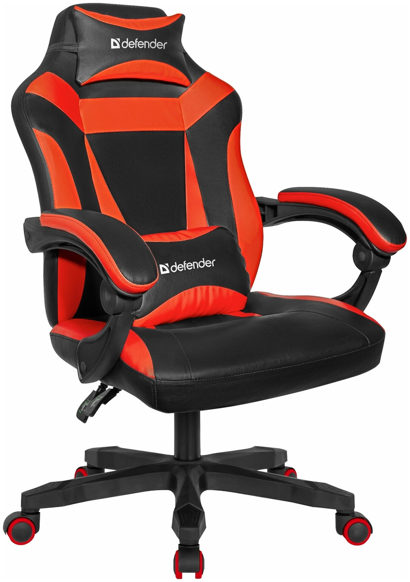 Игровое кресло DEFENDER Master Black/Red (64359)