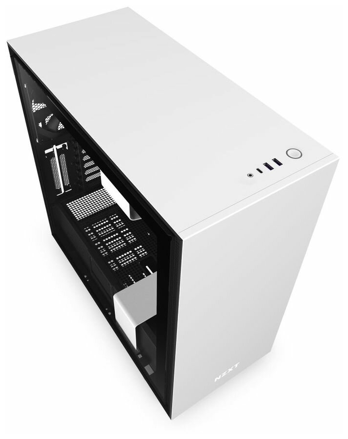 Картинка Компьютерный корпус NZXT H710 CA-H710B-W1 White/Black