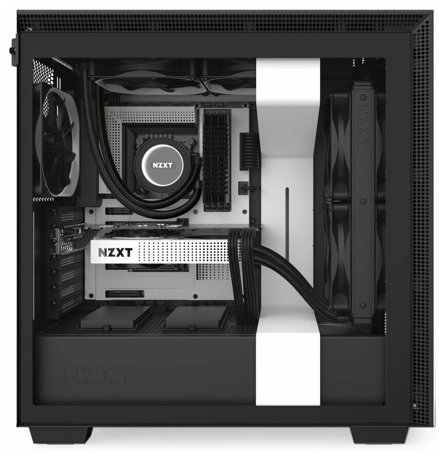 Компьютерный корпус NZXT H710 CA-H710B-W1 White/Black Казахстан