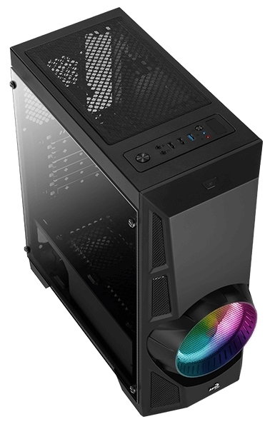 Фотография Компьютерный корпус AEROCOOL AeroEngine RGB-G-BK-v2