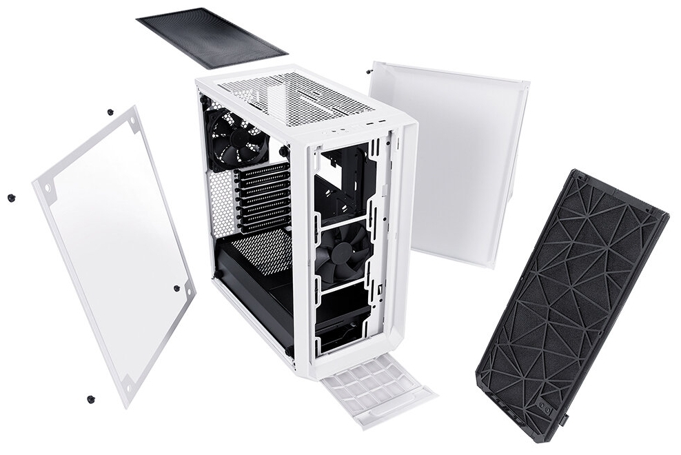 Компьютерный корпус midi tower Fractal Design Meshify C White TG FD-CA-MESH-C-WT-TGC (без БП) White Казахстан