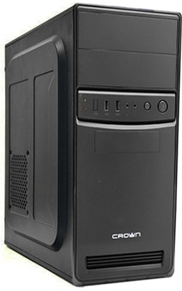 Фото Компьютерный корпус CROWN CMC-455 Black mATX (см-PS450W office)