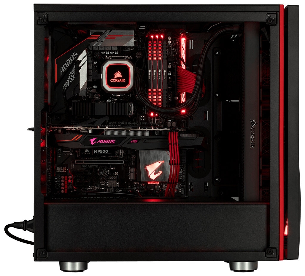 Компьютерный корпус CORSAIR Carbide Spec 06 (без БП) black/red Казахстан