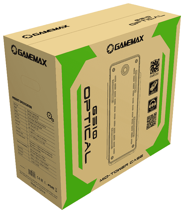 Компьютерный корпус GAMEMAX без БП Optical G510 BK Казахстан