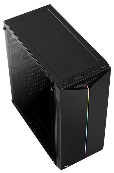 Картинка Компьютерный корпус AeroCool Split-G (без БП) black