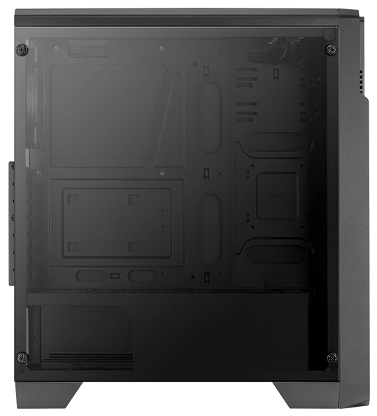 Компьютерный корпус Aerocool Ore Saturn V1 Tempered Glass (без БП) black Казахстан