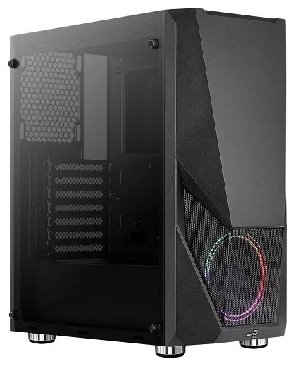 Компьютерный корпус AeroCool Flo-G-Bk-v1 (без БП) black