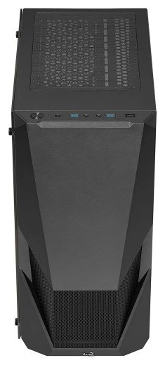 Фотография Компьютерный корпус AeroCool Flo-G-Bk-v1 (без БП) black