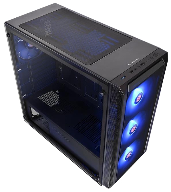 Фотография Компьютерный корпус THERMALTAKE Versa J23 TG RGB CA-1L6-00M1WN-01