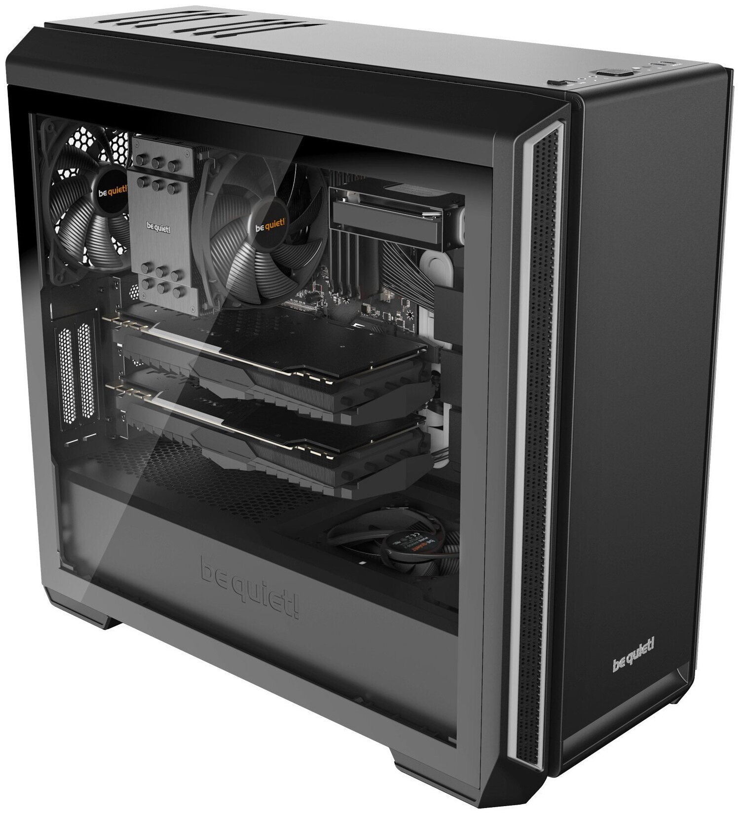 Картинка Компьютерный корпус Bequiet! Silent Base 601 Window Black (без БП) Black