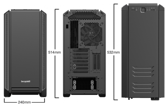 Компьютерный корпус Bequiet! Silent Base 601 Window Black (без БП) Black Казахстан