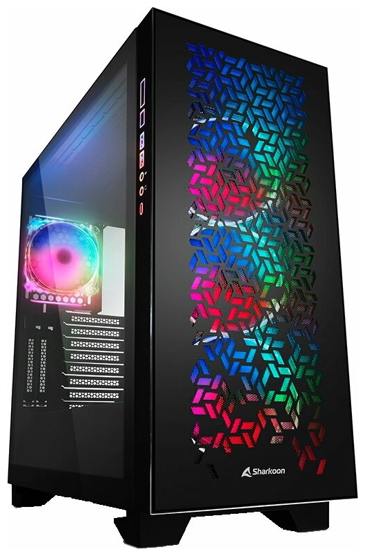 Фото Компьютерный корпус SHARKOON Elite Shark CA300H RGB (без БП) Black