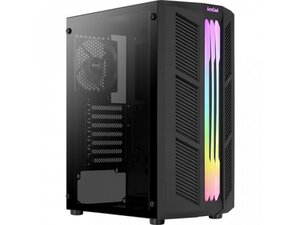 Фото Компьютерный корпус midi tower AeroCool Prime-G-Bk-v1 (без БП) Black