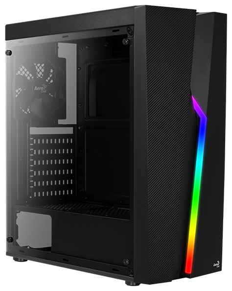 Компьютерный корпус AeroCool Bolt RGB акриловое окно (без БП) black