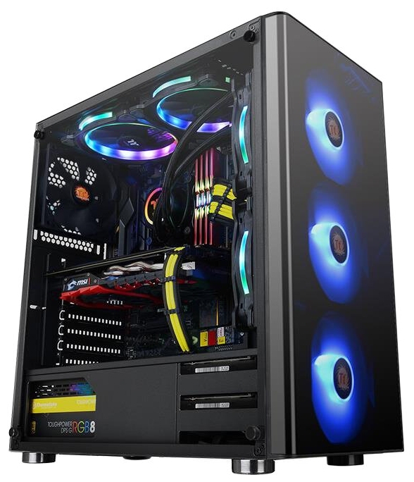 Компьютерный корпус THERMALTAKE V200 TG RGB CA-1K8-00M1WN-01 Казахстан