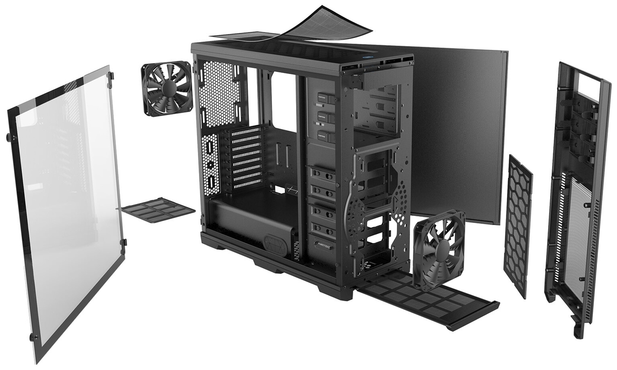 Компьютерный корпус Phanteks Enthoo Pro TempeRed Glass (без БП) Black Казахстан