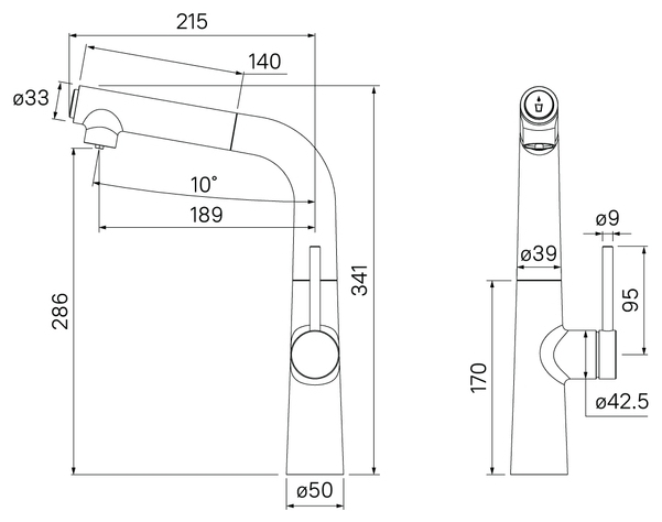 Картинка Смеситель IDDIS Pure PURBLFBi05