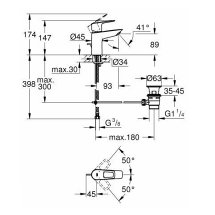 Фото Смеситель GROHE BauLoop 23335001