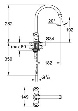 Фото Смеситель GROHE Costa S 31774001