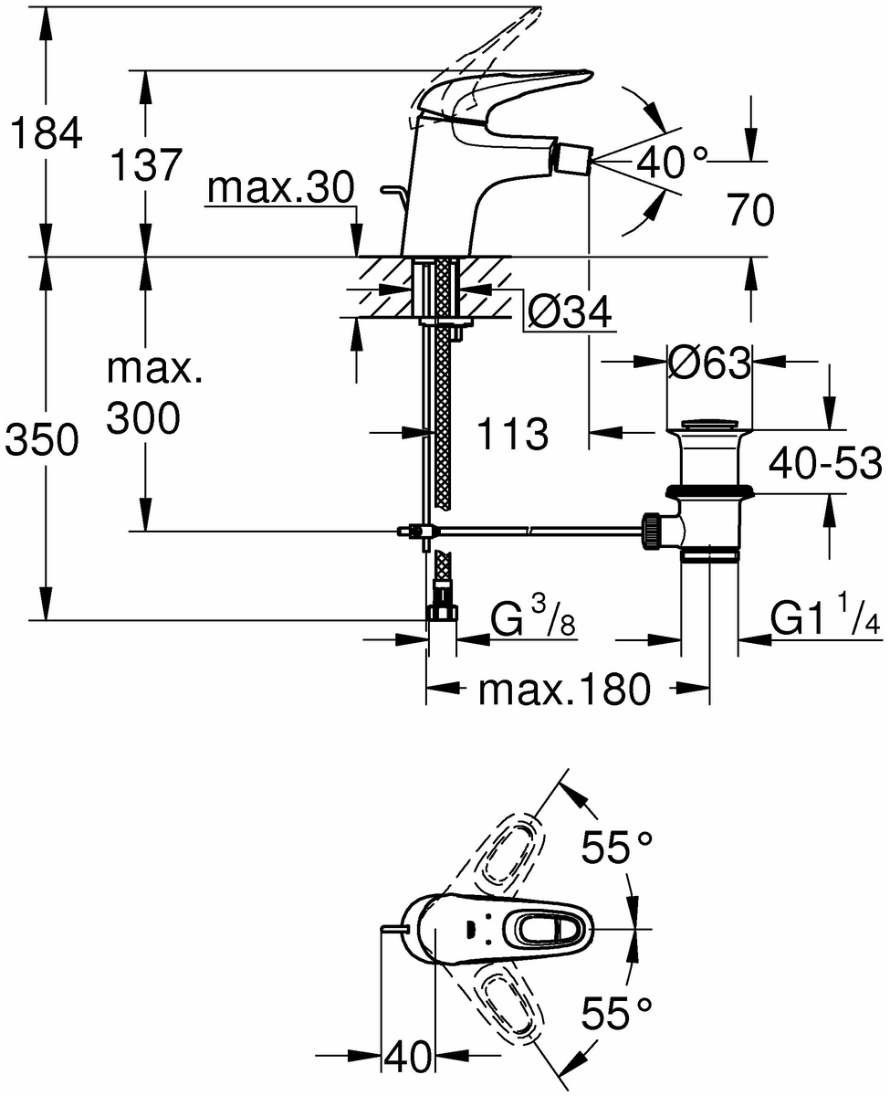 Фото Смеситель GROHE Eurostyle new 33565LS3