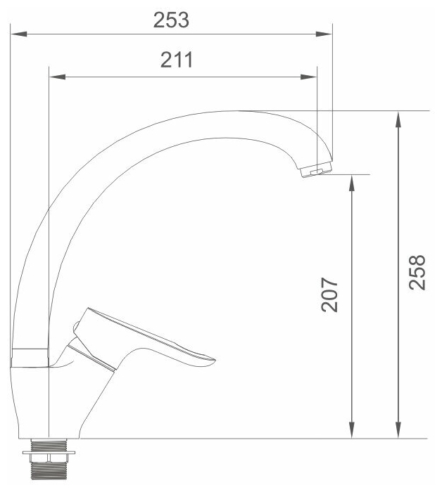 Фото Смеситель VODA "Flow" FL 519