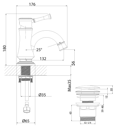 Фото Смеситель LEMARK LM6302RB &amp;amp;quot;PERETTO&amp;amp;quot;