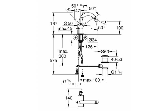 Фото Смеситель GROHE Atrio New 32108003