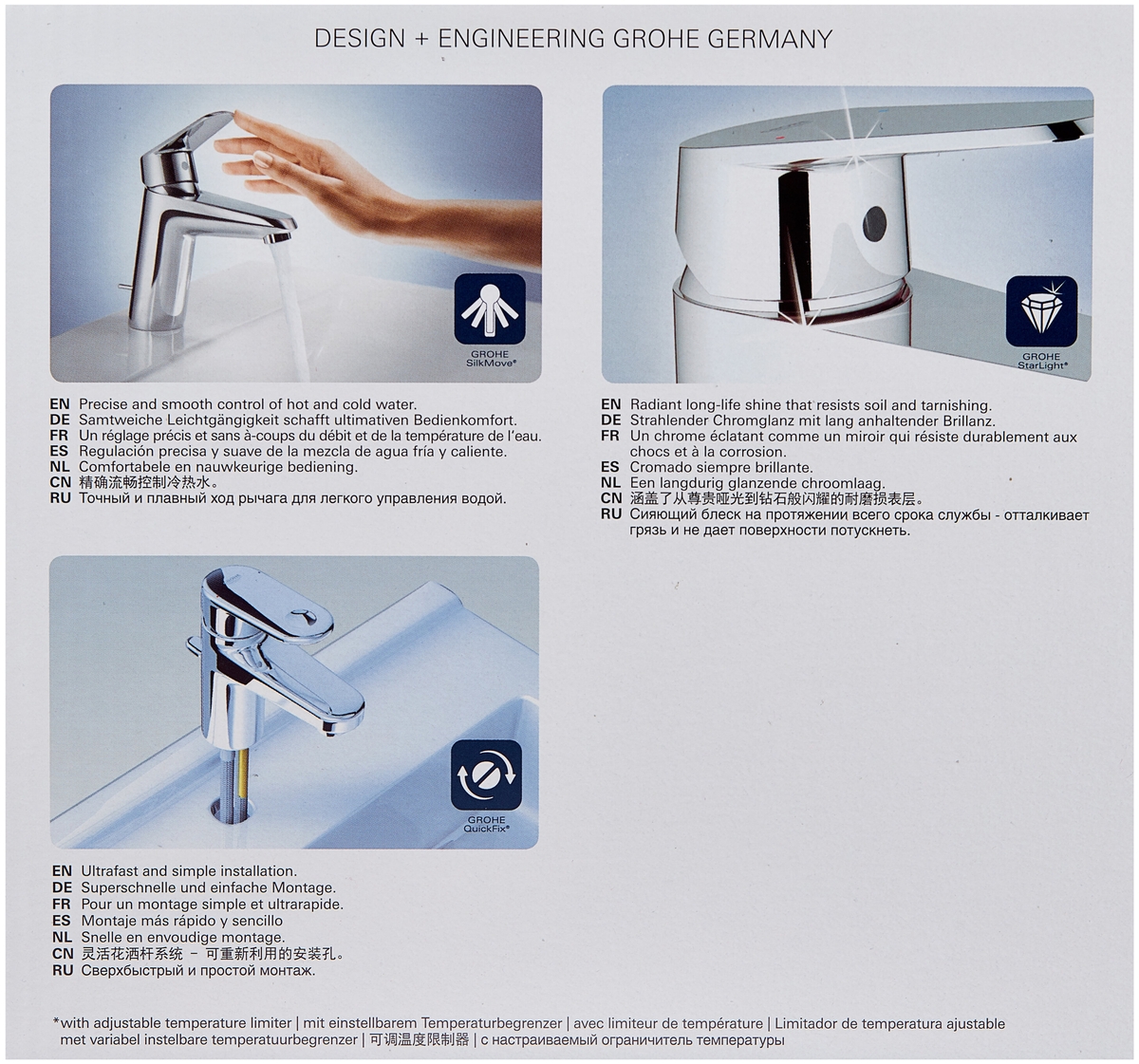 Фотография GROHE Смеситель для ванны с изливом GROHE EuroStyle New 33591lS3