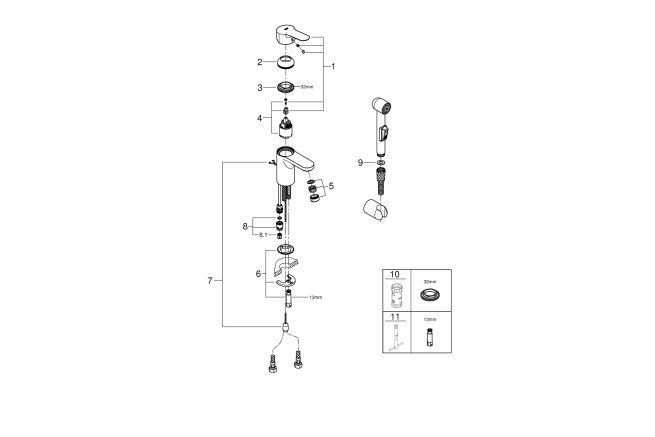 Фотография Смеситель GROHE BauEdge 23757000