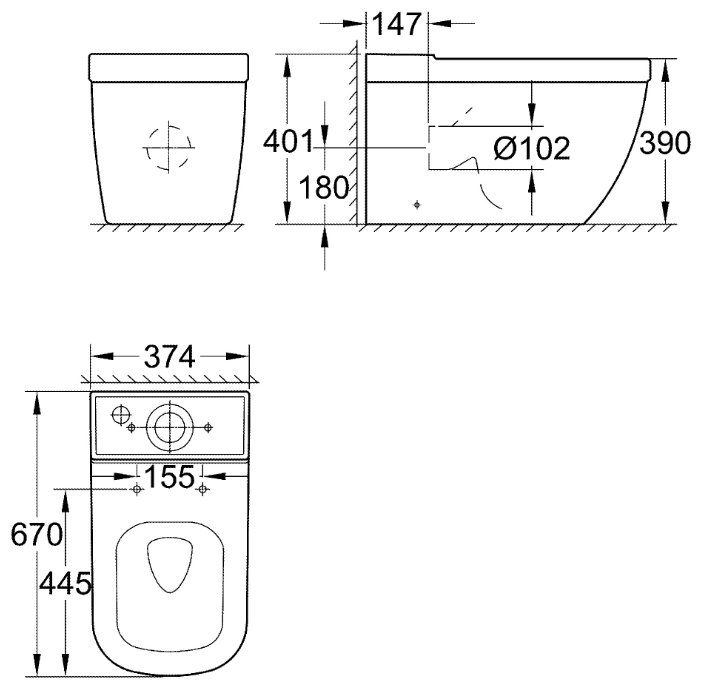 Фото Унитаз GROHE 39338000