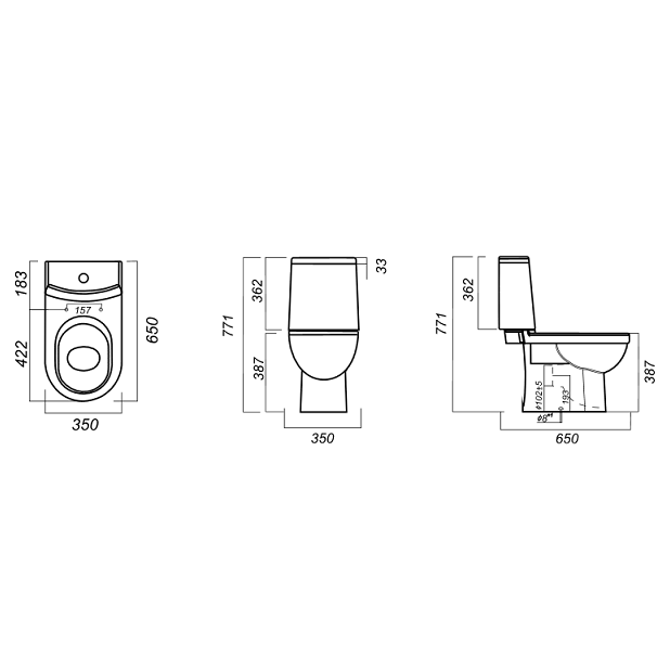 Фото Унитаз SANITA LUXE Next Luxe SL D White NXTSLCC01020622